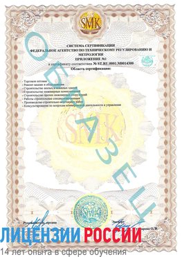 Образец сертификата соответствия (приложение) Южно-Сахалинск Сертификат OHSAS 18001
