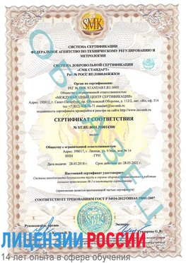 Образец сертификата соответствия Южно-Сахалинск Сертификат OHSAS 18001