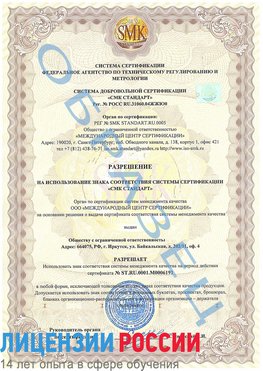 Образец разрешение Южно-Сахалинск Сертификат ISO 50001